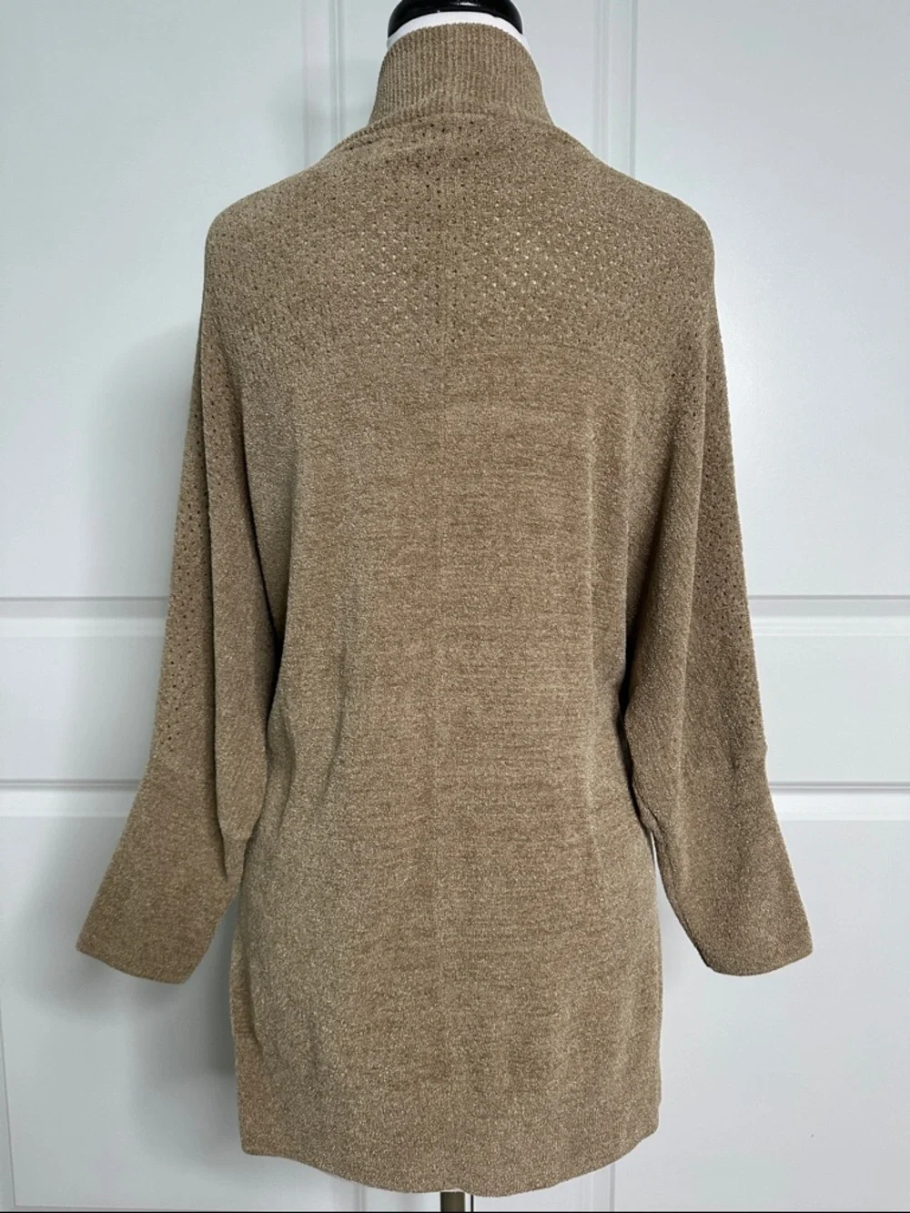 Barefoot Dreams CozyChic Ultra Lite Long Sleeve Open Cardigan Pockets Brown X/XL